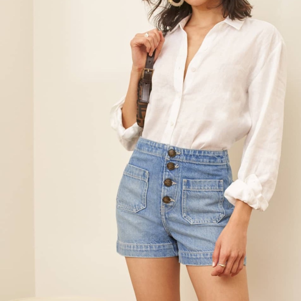 Reformation Eloise Shorts in Shasta